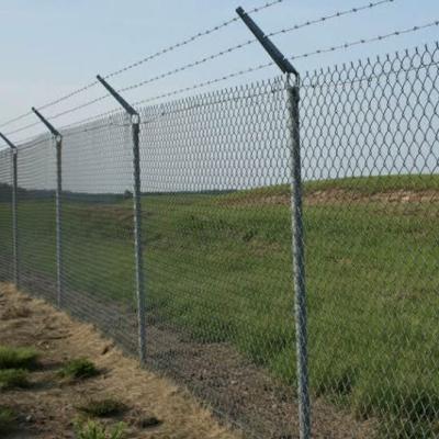 China Alloy Wire Strong Tensile Chain Linked Fence System With 10%AL Galfan Galvanized for sale