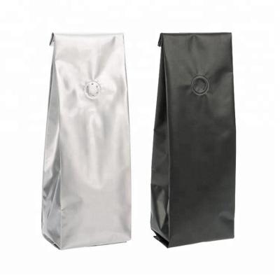 China Wholesale Custom Reusable Matte Black Moisture Proof Printing 12oz Aluminum Foil Coffee Bag With Valve for sale