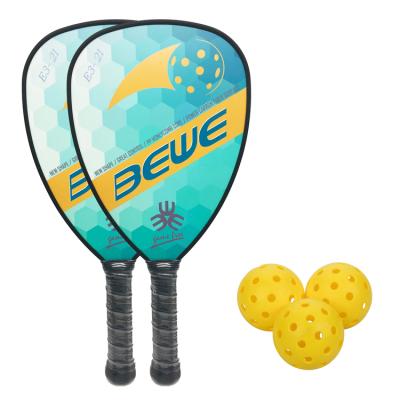 China Graphite+EVA/PP/Alu/Nomex Honeycomb China BSCI Manufacturer Wholesale High Quality USAPA Customized Graphite Pickleball Paddle Set for sale