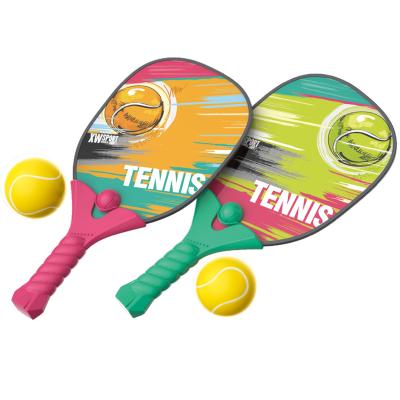 China custom logo color plastic pickleball racket for kids 43*24*6cm for sale