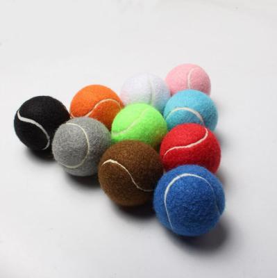 China For promotion and hot selling pet logo OEM cheap tennis ball wholesale low price custom made tennis ball for sale