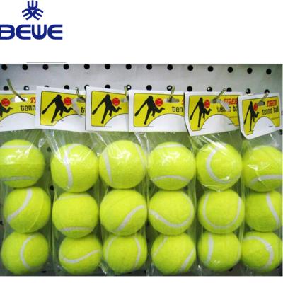 China Felt with high quality training tennis balls from reliable rubber supplier china for sale