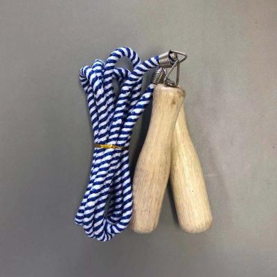 China Build Good Quality OEM Custom Durable Wooden Jump Rope With Wooden Handle for sale