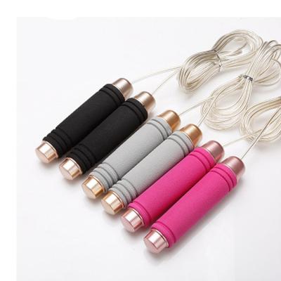 China Heavy steel wire+PP gear fitness exercise weighted steel wire supporting jumping jump rope for sale