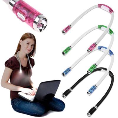 China Flexible Reading Book Light Reading Lamp Neck Hug LED Book Light For Night for sale