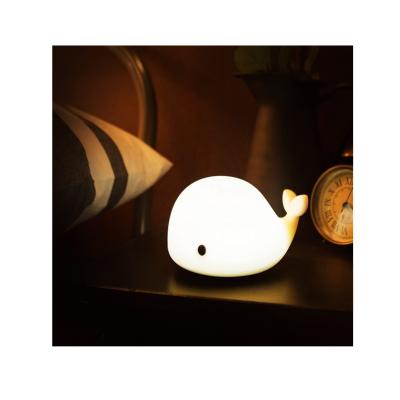 China Cute Energy Saving Cute Whale Multiple Color Touch LED Night Light Sleep for sale