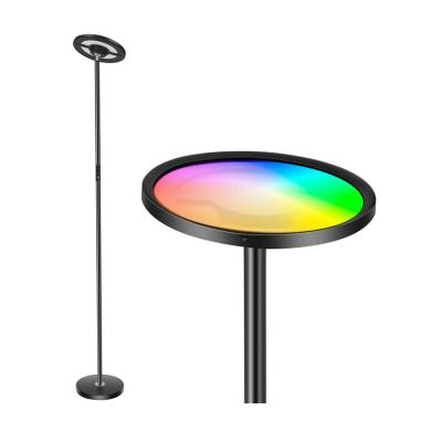 China Modern Smart RGB Modern Metal Led Floor Lamp Home Decor 2000LM Super Bright Dimmable Color Changing For Living Room Bedroom Office for sale