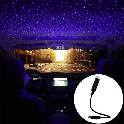 China All Models Mini LED Starlight Night Decor Lamp For Car USB Atmosphere Light Car Roof DJ Music Laser Projection for sale