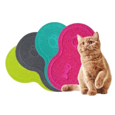 China PVC Dog Puppy Cat Feeding Mat Pad Cute Bed Dish Bowl Food Water Feeding Place Mat Clean Pet Supplies Wh0816 for sale