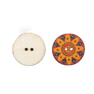 China Retro Wood Series Wooden Buttons For Handwork Scrapbook Clothing Crafts Accessories Gift Card Sewing Decor for sale