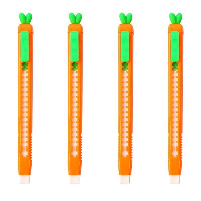 China Promotional Pencil Eraser Office Back-and-forth School Supplies Student Carrot Eraser Gifts Stationery AHL5034 for sale