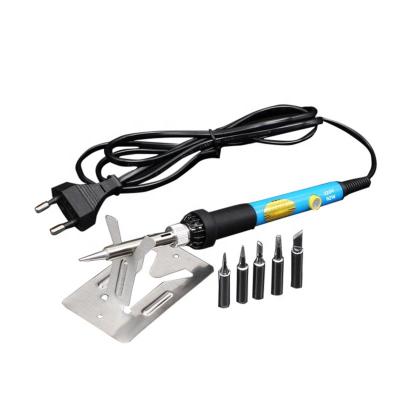 China Adjustable Pencil Grip Temperature Electric Soldering Iron with 5pcs Tip 220V 110V 60W Solder Rework Station Heat Pencil Repair Soldering Tool for sale