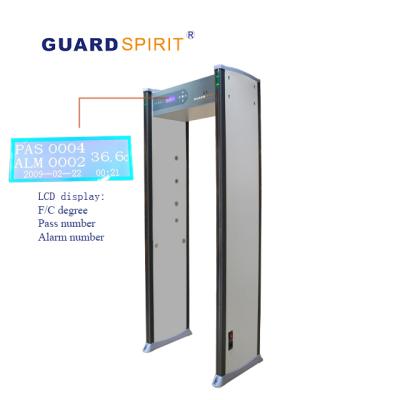 China Detect body temperature high quality hot sale walk through type door heat and metal detector can be integrated with turnstile, accss control system for sale