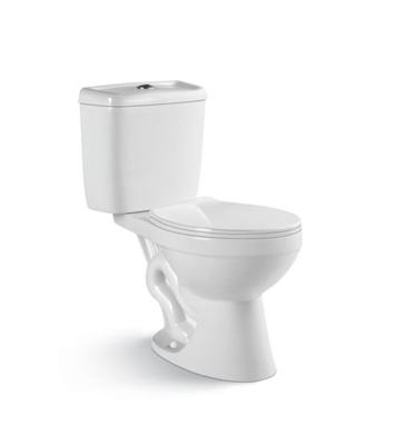 China Ceramic Two Piece WC Ceramic Two Piece Seat Cover Slow Down Double-Flow Toilet Toilet Export To Africa for sale