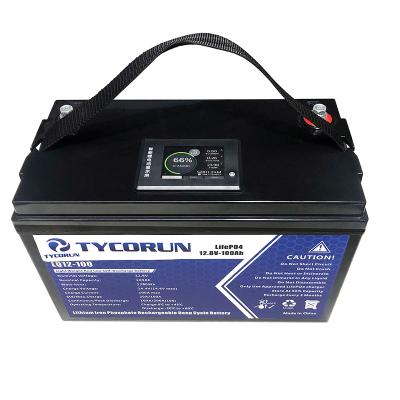 China Deep Cycle Battery Tycorun Lithium Ion Battery Pack 256Wh Lifepo4 Battery Storage 12V Caricbatterie 20Ah For Solar Panels for sale