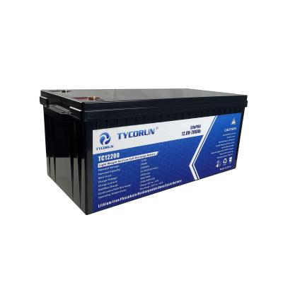 China Lifepo4 Deep Cycle Battery Tycorun Storage Batteries 12V 200Ah Solar Powered Battery Pack for sale