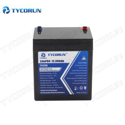 China Machine- Tycorun lithium ion battery 12.8v 6ah rechargeable Li-ion lithium battery pack for solar system for sale