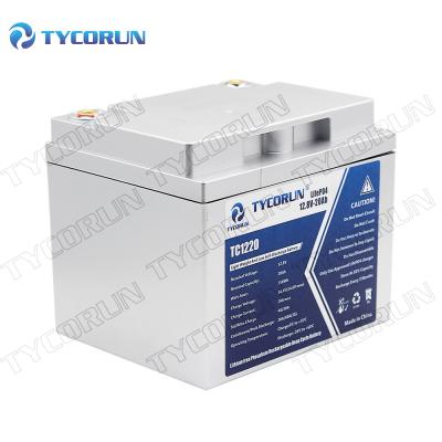 China Deep Cycle Battery Tycorun 12v Rechargeable Battery 12.8v 20ah Lithium Ion Battery Cells Pack Lead Acid Battery Li-ion Replacement for sale