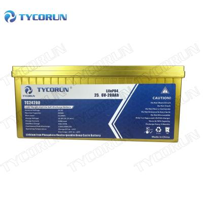 China China Deep Cycle Battery Tycorun Lithium 24V Rechargeable Battery Cell 200Ah Cheap Ion Battery Pack For Electric Vehicles for sale