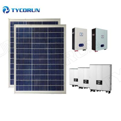 China Home Tycorun 3kw All In One System 5kw 6kw 8kw 10kw 15kw Solar Powered Grid Tied Solar And Wind Power System With Battery for sale