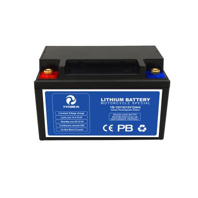 China Deep Cycle Battery Tycorun 12V 5ah 7ah 9ah/10hr Motorcycle Starter Battery Lithium Ion Motorcycle Battery for sale