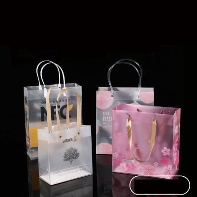 China High Quality Eco-friendly Plastic Cosmetic Transparent Bag PVC Clothing Makeup Makeup Bag Clear Gift Bag Custom Logo Printing Clear Shopping Bags for sale