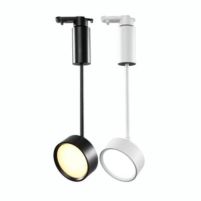 China 360 Degree Adjustable Restaurant Shop Home Office LED Round Mount New Design COB Rail Magnet Magnetic Track Lamp Lighting for sale