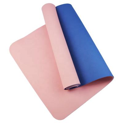 China Hot Selling 2021 Sports Friendly Yoga Exercise Mat 6mm 8mm 10mm 20mm Customized 4mm Tape Non Slip Exercise Yoga Mat Freely Give Away Gift for sale