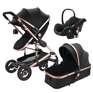 China New design multifunctional purpose 3 multifunctional in 1 baby pram, European luxury 3 in 1 baby stroller for sale