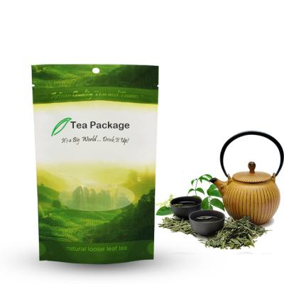 China Customized Eco Friendly Moisture Proof Stand Up Pouches Powder Packaging Moringa Tea Plastic Bags for sale