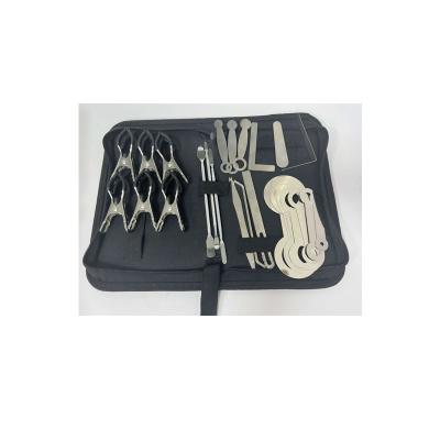 China Durable and Professional 27pcs Wind Instrument Repair Tool Saxophone Repair Set Key Recess ClipTuning Trim Tool for Saxophone Clarinet for sale