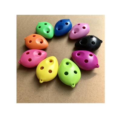 China Durable and Professional Multicolor Plastic 6 Holes Ocarina 6 Hole Triple Head Ocarina for Children Beginner 6 Hole Ocarina Instrument for sale