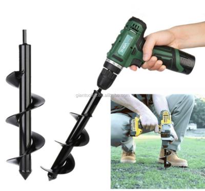 China Plants/Vegetables/Flowers Yard Garden Earth Digging Holes Power Tool Drill Bit Farm Planting Digging Auger Spiral Bit Electric Cordless Drill for sale