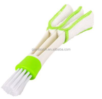 China Air Conditioning Sustainable Dashboard Car Cleaning Brush Double Headed Ashboard Conditioning Double Headed Cleaning Brush for sale