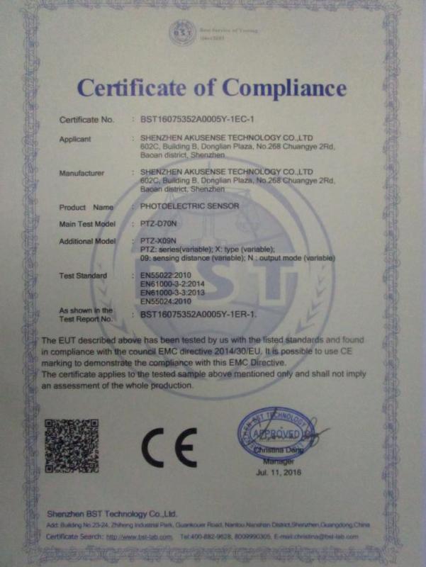 CE - Shenzhen Akusense Technology Co., Ltd.