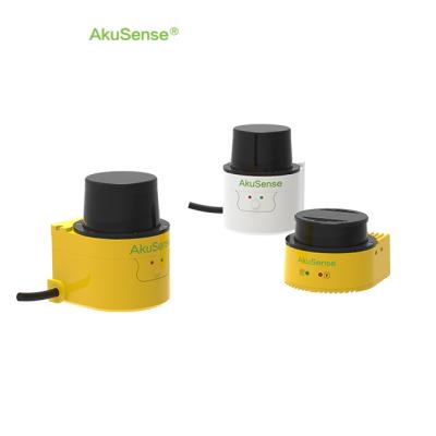 China Position Sensor AkuSense Laser Radar Sensor Manufacturers 300 Degree 20M 2D AS-21C Series Laser Radar Scanner Radar Detector for sale