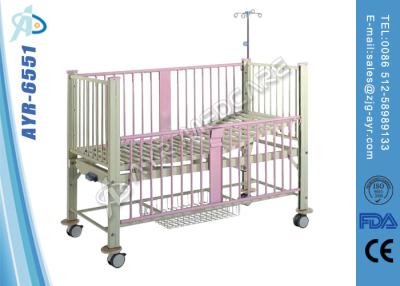 China Luxury Manual Children Pediatric Hospital Bed Single Functions With Back Rest for sale