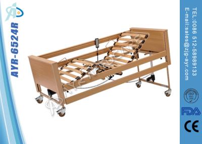 China Cama plegable de madera del paciente de cama de Homecare de 5 funciones para el uso en el hogar Seguro de enfermedad en venta