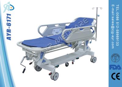 China Hospital Manual Patient Transport Stretcher Trolley For Emergency Operation for sale