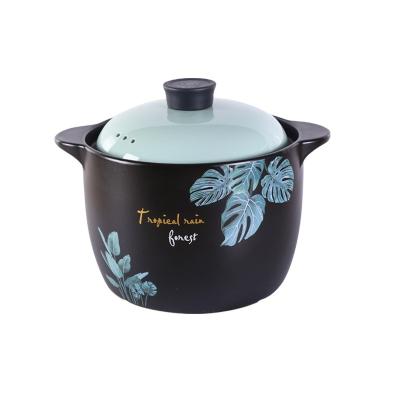 China 6.5L Large Capacity Household High Temperature Resistant Ceramic Blue Series Stocked Rainforest Rainforest Style for sale