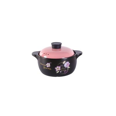 China Wholesale Stocked Korean Style Claypot Rice Stew 1.2L Ceramic Casserole Kitchen Cookware for sale