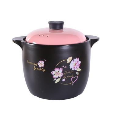 China Restaurant Home Use Fried Dish Stocked 8.5L Ceramic Soup Stew Pots for sale