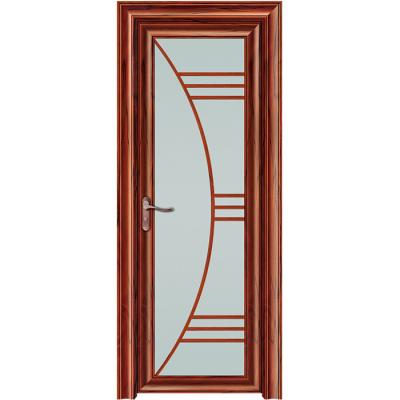 China Waterproof Half Aluminum Opening Door Wooden Door Swing Door/Aluminum Door Bathroom Door For Toilet for sale