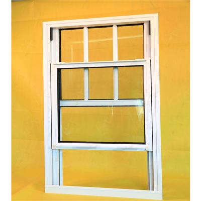 China Vinyl Double Hung Windows Low E American Double Hung Window Sliding Sash Window With Thermal Double-hung Windows for sale