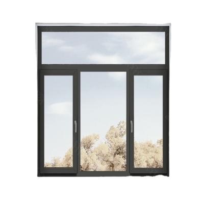 China Custom Magnetic Screen Window Frames Florida Approval Aluminum Windows Frame Hurricane Proof Impact Proof Egress Rated Aluminum Open Window for sale