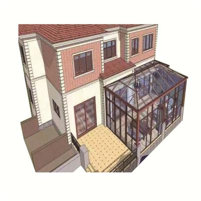 China Residential Sunroom Hot Sale Easy Instalationl Lowes Conservatory Rooms Prefab Sunroom Aluminum Extrusion for sale