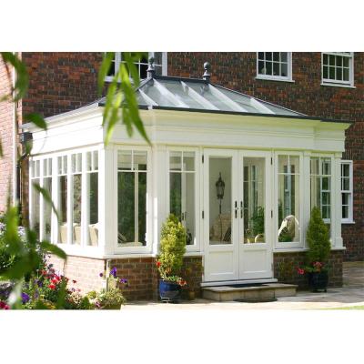 China Residential Houses Conservative Design and Price for 4 Season Garden Side Glass Sunroom House Roof Kits for sale