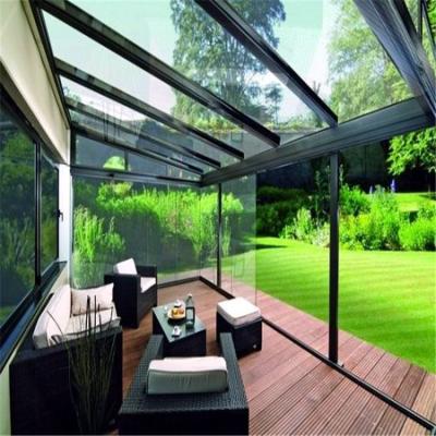 China New Modern Ready Product Aluminum Glass Frame Stander Made In America New Cheap Glass Sunroom for sale