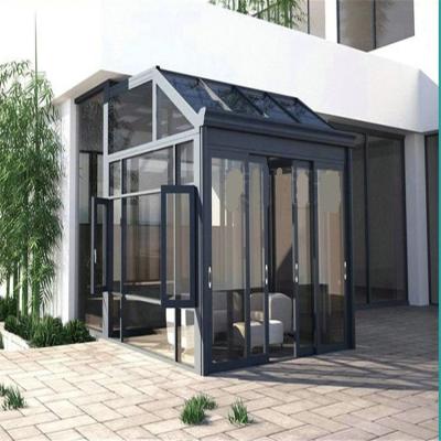 China Modern Glass Garden Room Insulated New High Profile Garden Room Free Standing Best Quality Aluminum Sunroom for sale