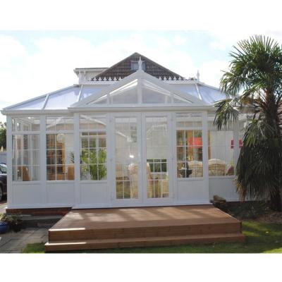 China Lowes Straight Glass House Hotel Style Home Sunrooms Garden Conservative Panels For Sale Sunroom Roof Cost for sale